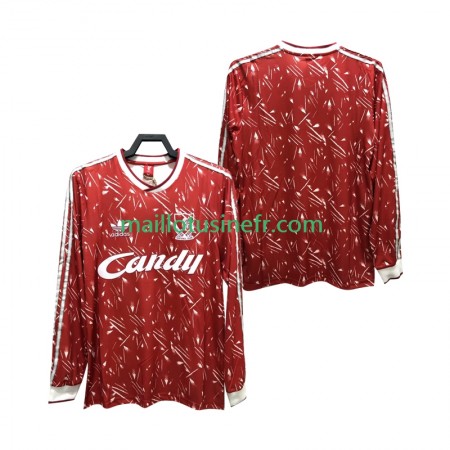 Maillot de Foot Liverpool 1989 Domicile Retro 1991 Manches Longues